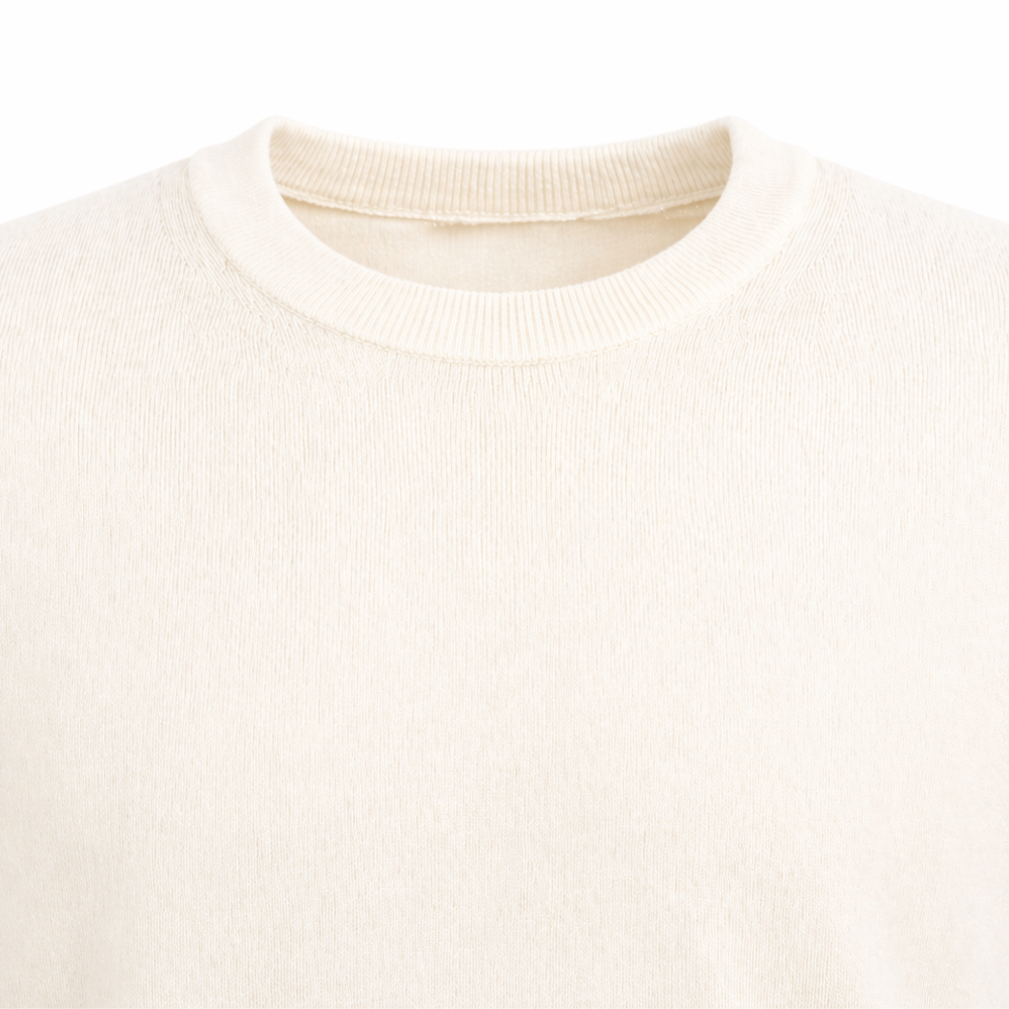 T-SHIRT IN MAGLIA PANNA