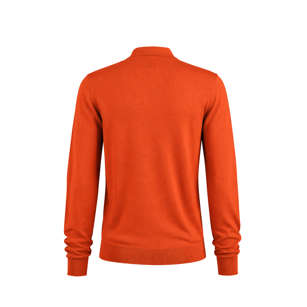 POLO A MANICHE LUNGHE (Terracotta)