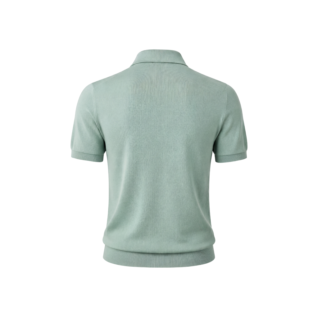 SHORT-SLEEVED POLO SHIRT (Turquoise)
