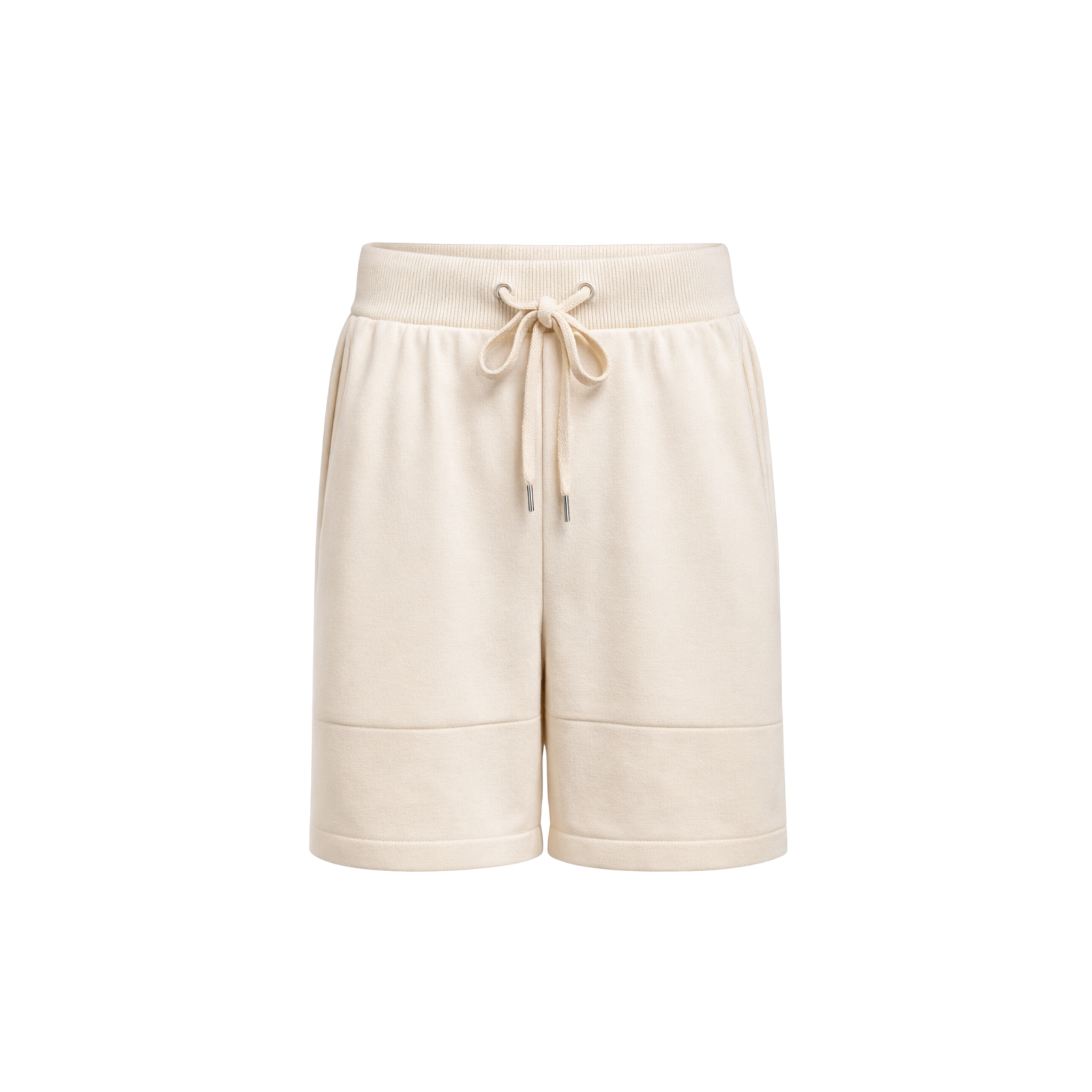 SHORTS IN MAGLIA PANNA