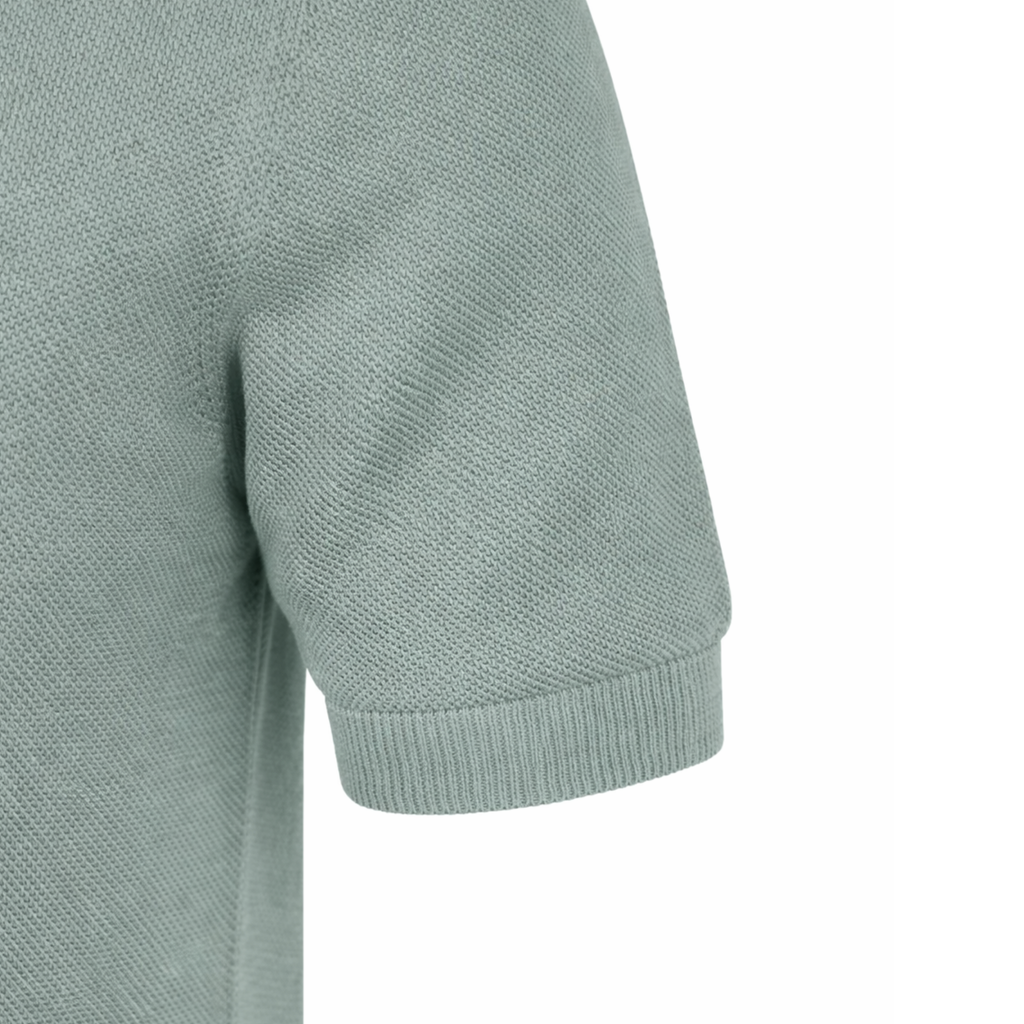 SHORT-SLEEVED POLO SHIRT (Turquoise)