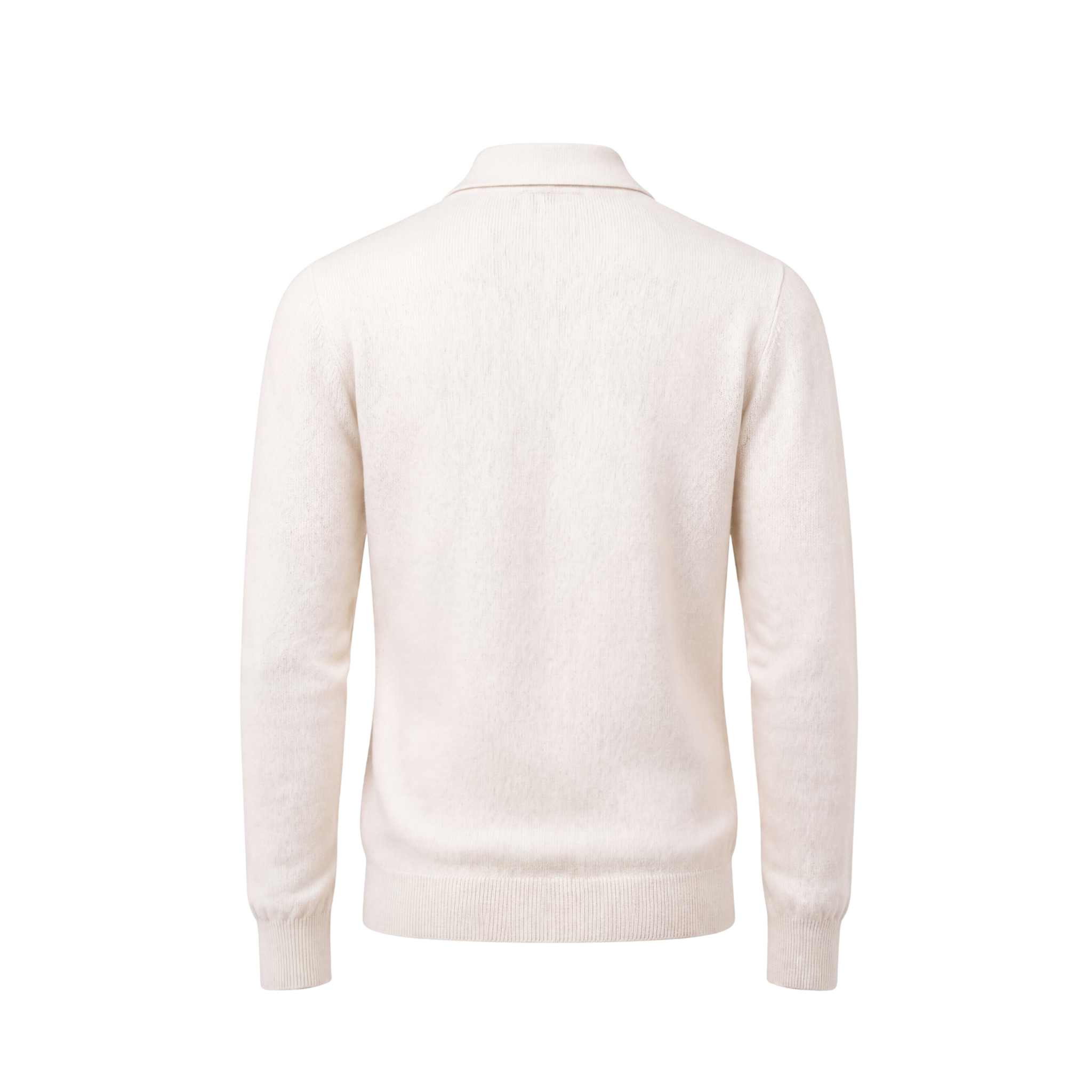 CARDIGAN CON COLLO A CAMICIA PANNA