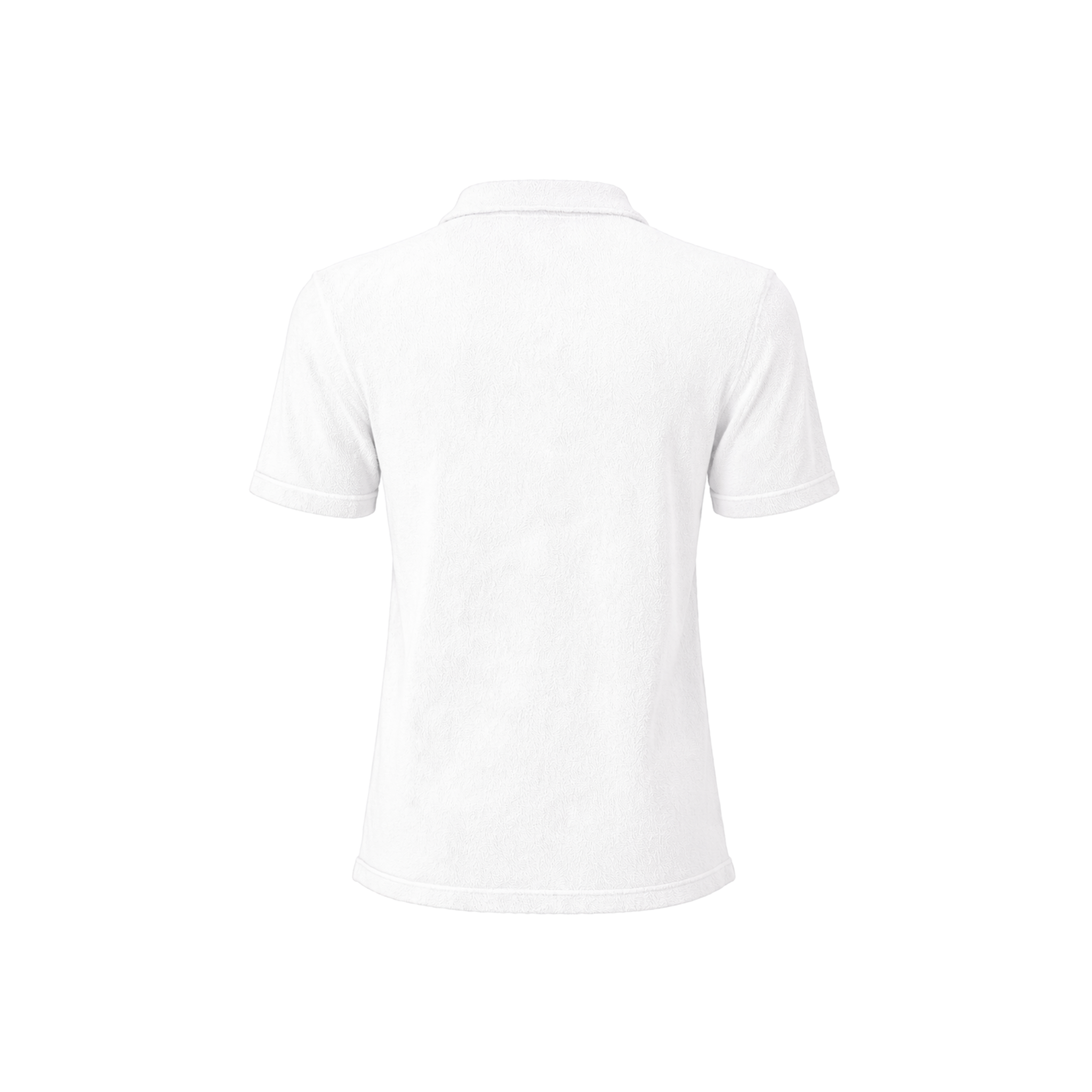 POLO A MANICHE CORTE SPUGNA BIANCO