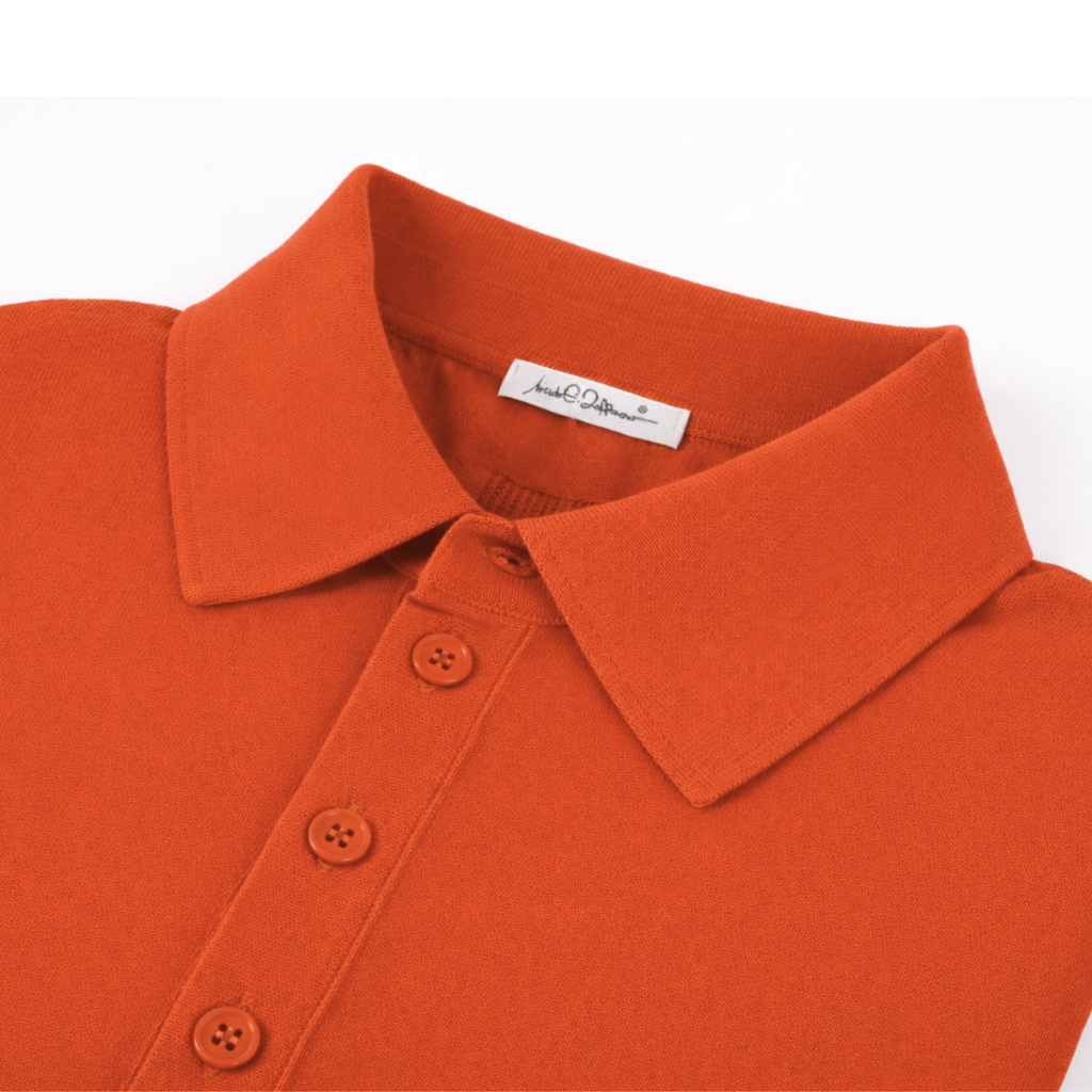 POLO A MANICHE LUNGHE (Terracotta)
