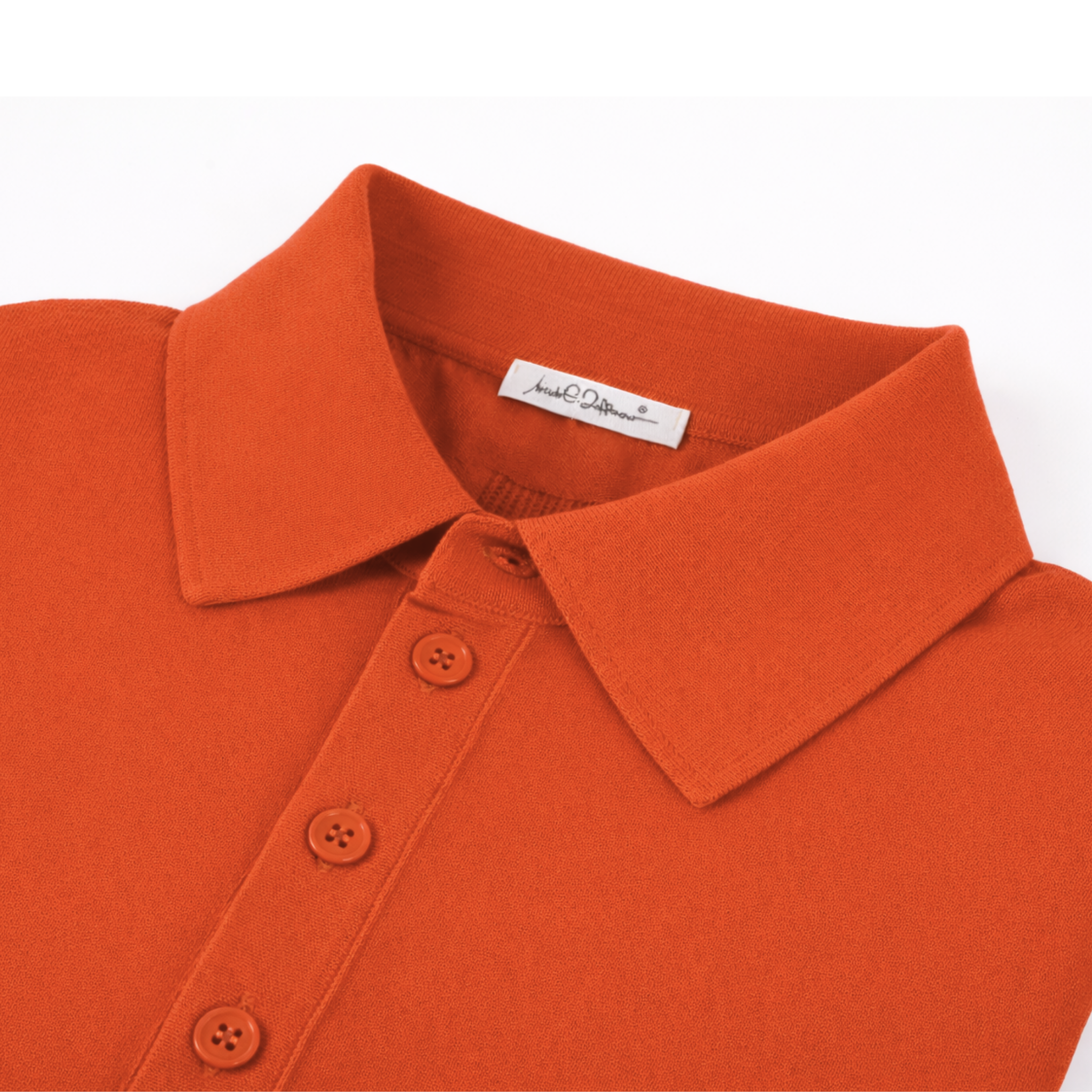 POLO A MANICHE LUNGHE (Terracotta)