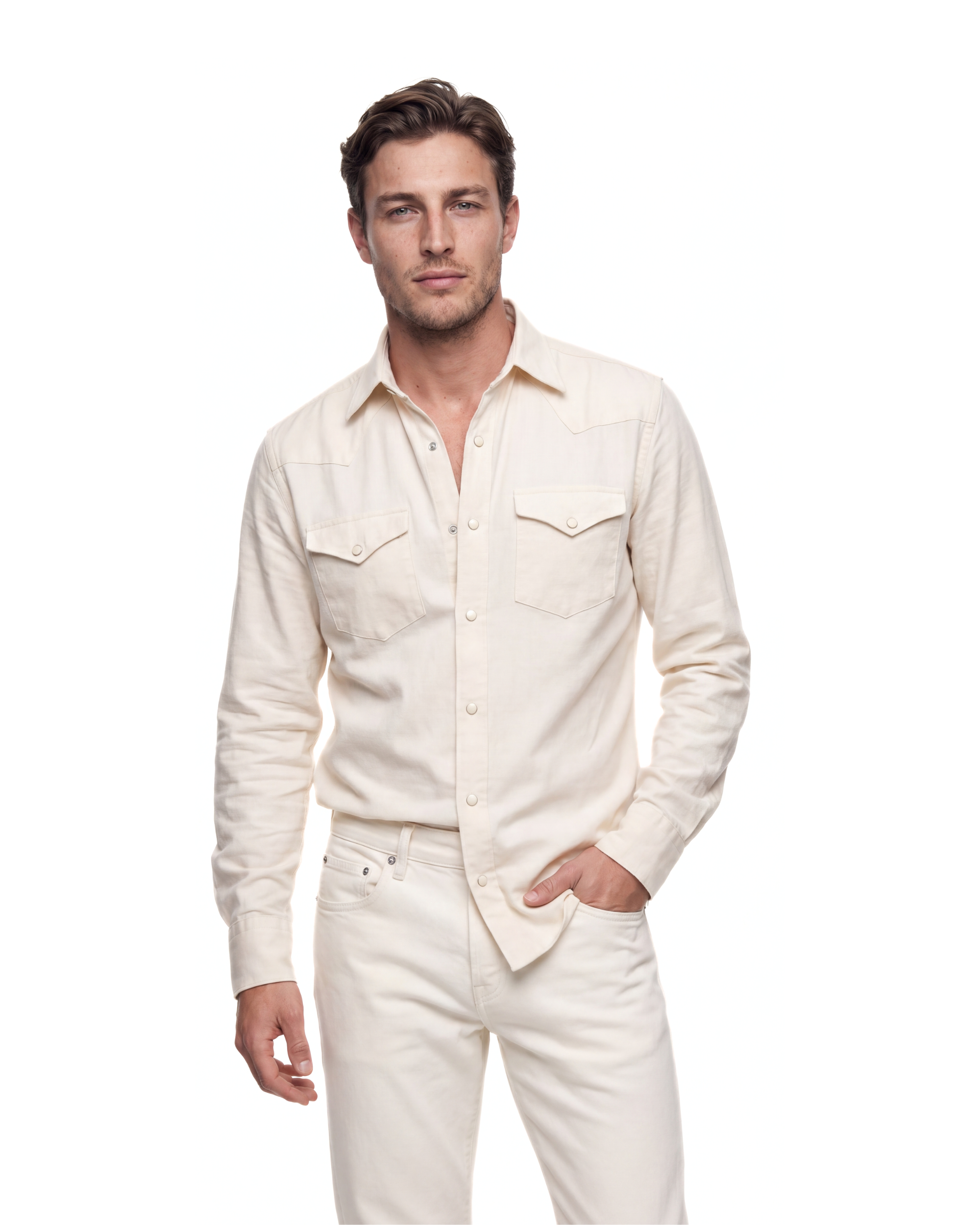 CAMICIA COWBOY CREAM