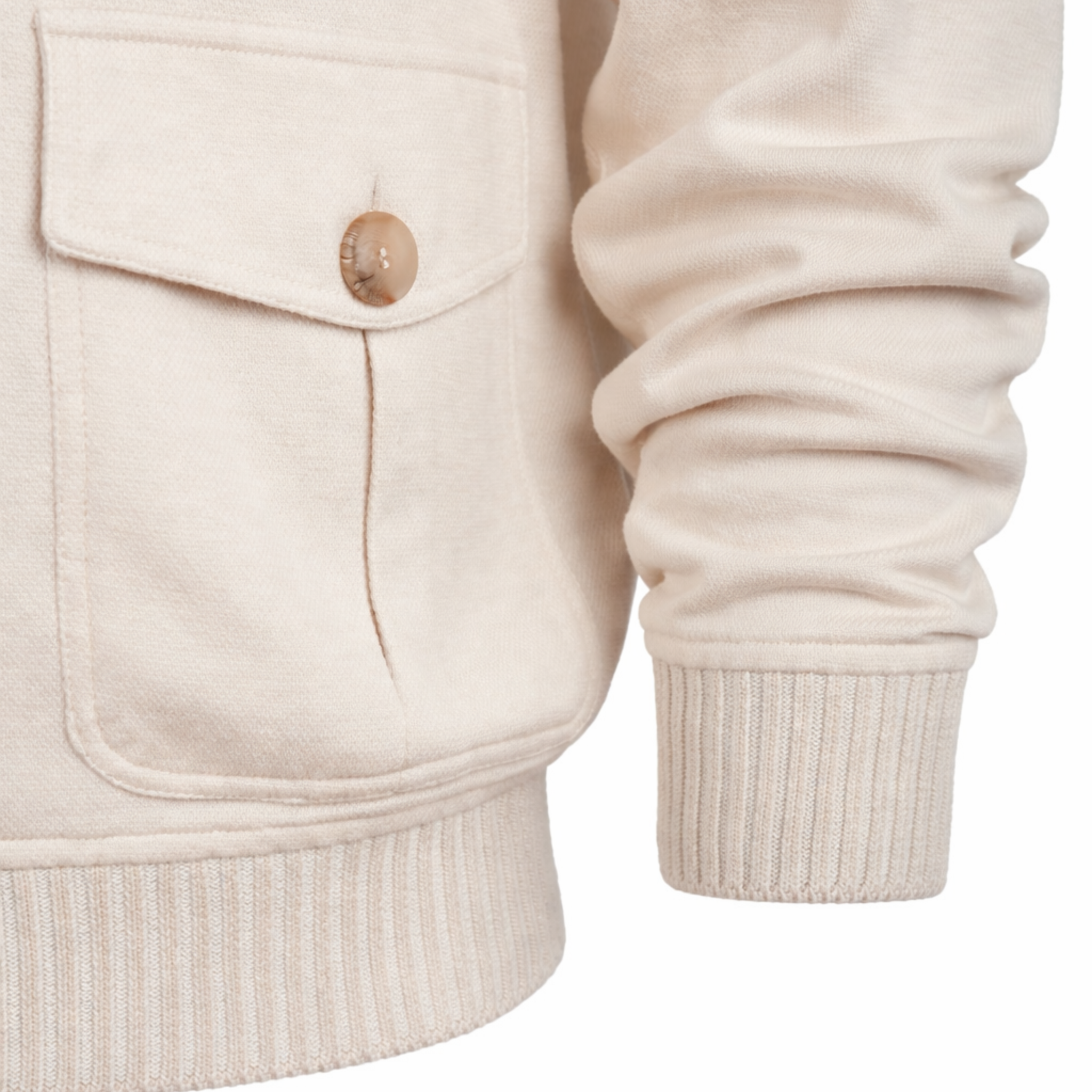 GIACCA IN MAGLIA PANNA