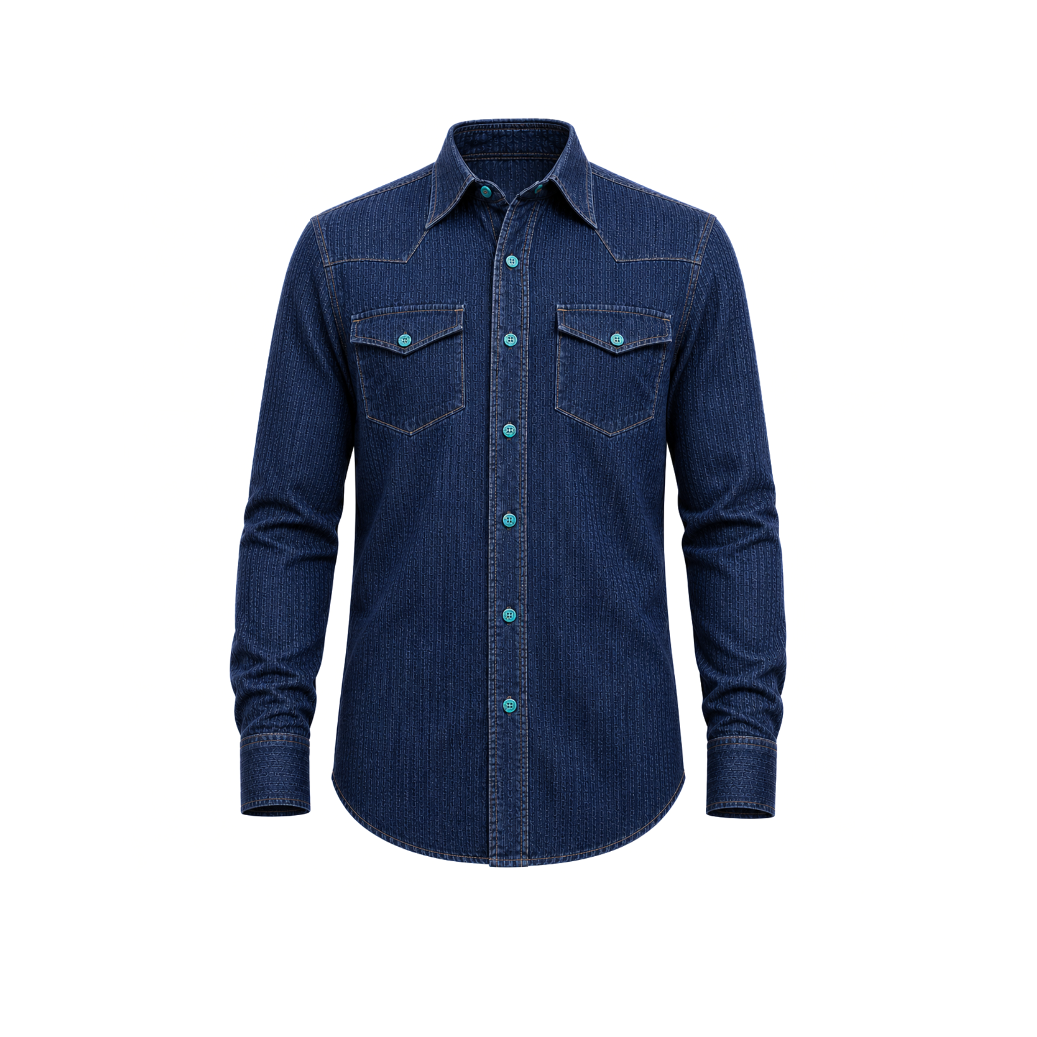 CAMICIA COWBOY DENIM SEERSUCKER 