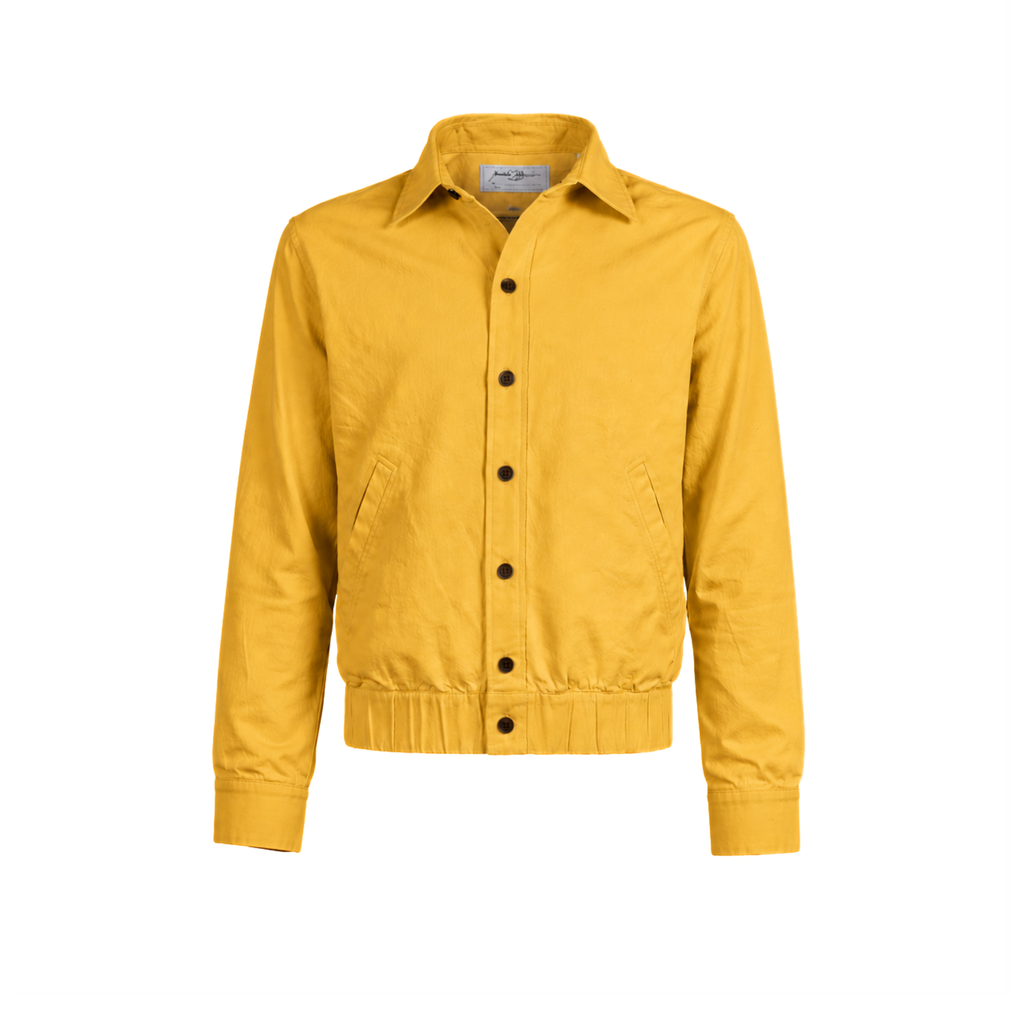 COTTON BOMBER JACKET (Yellow)