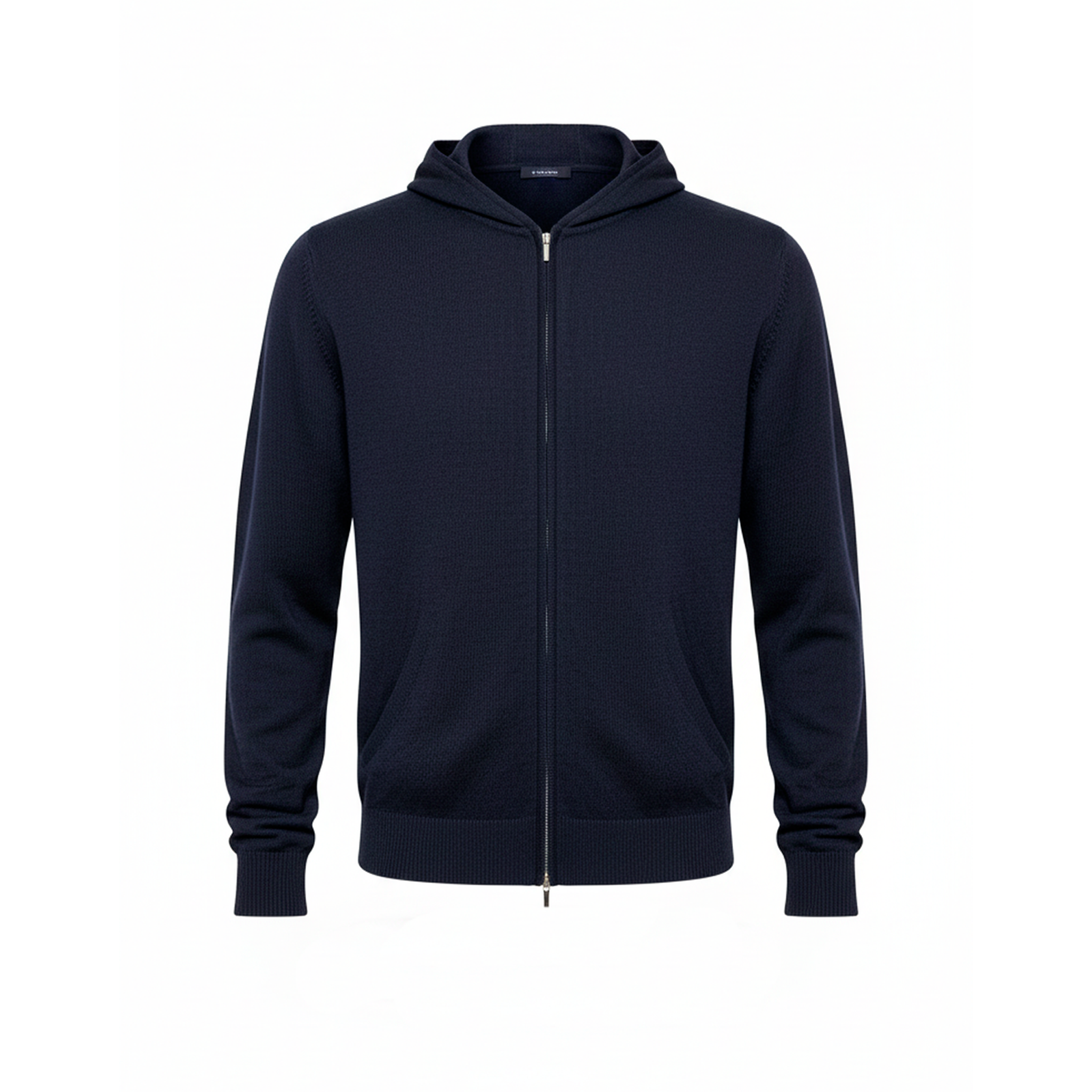 FELPA CON CAPPUCCIO  BLU