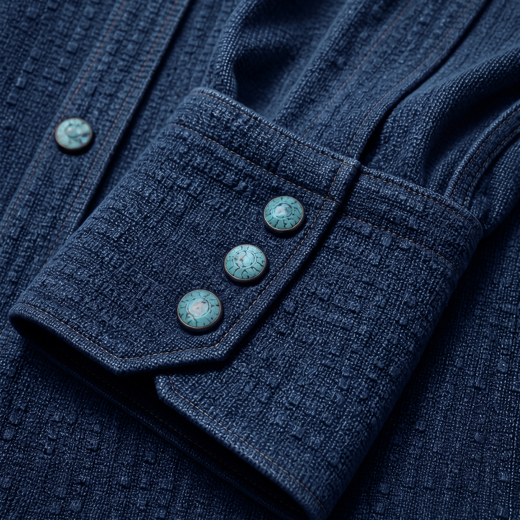 CAMICIA COWBOY DENIM SEERSUCKER 
