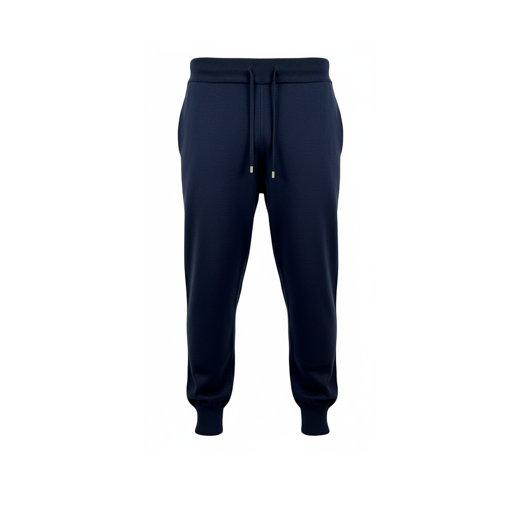 BLUE KNIT JOGGERS