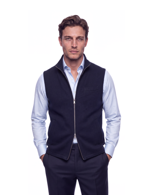 GILET CAMMELLO BLU