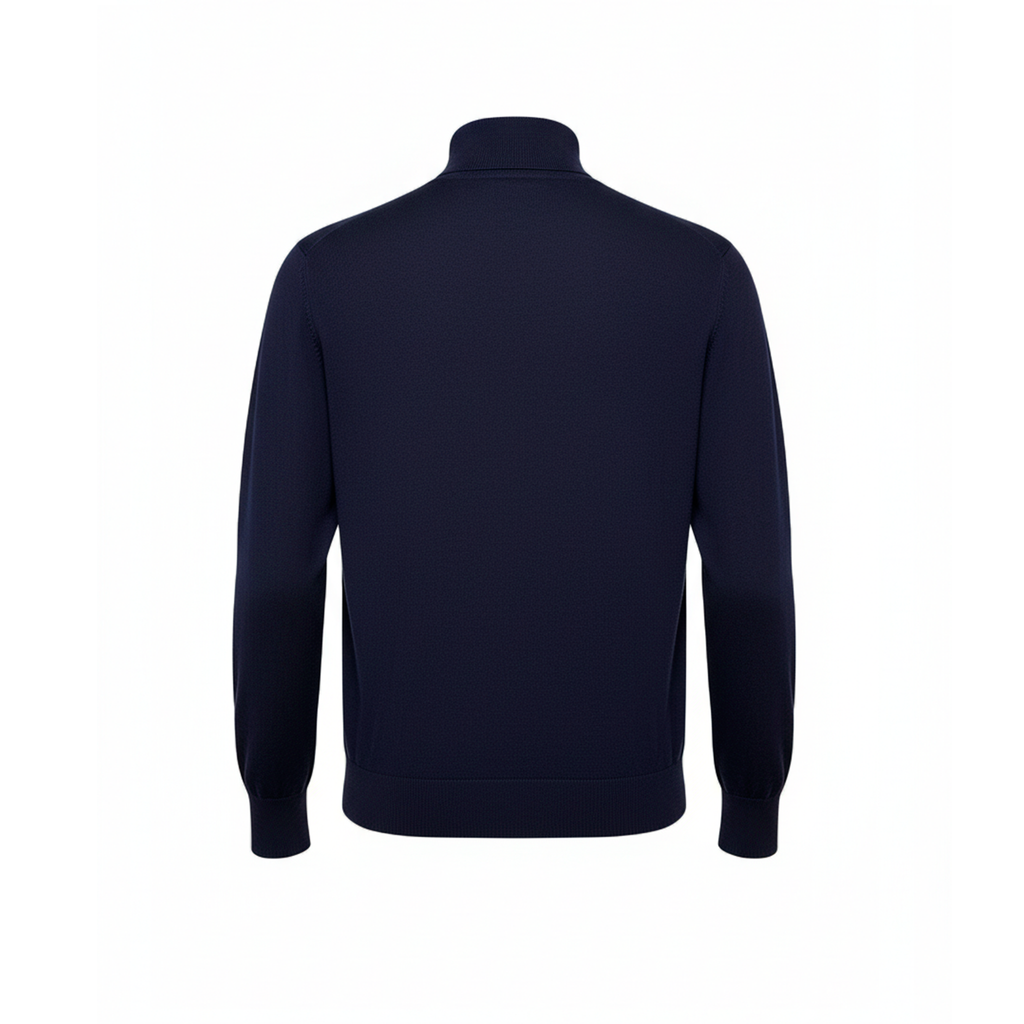 PLAIN BLUE TURTLENECK