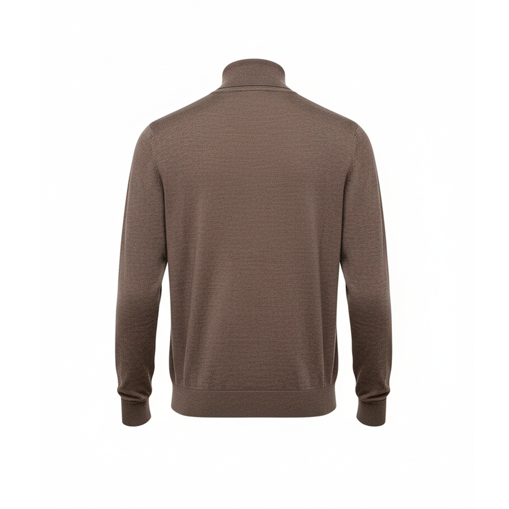 PLAIN TAUPE TURTLENECK