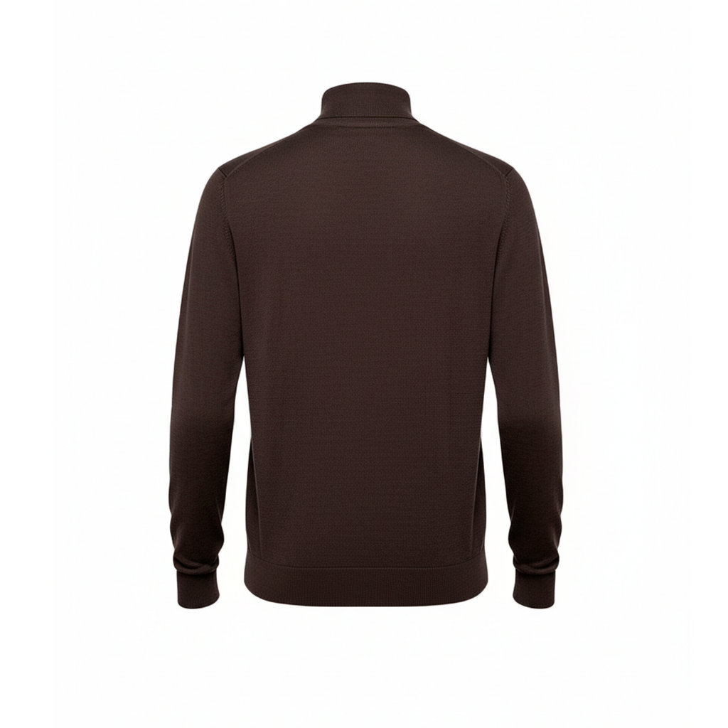 PLAIN BROWN TURTLENECK