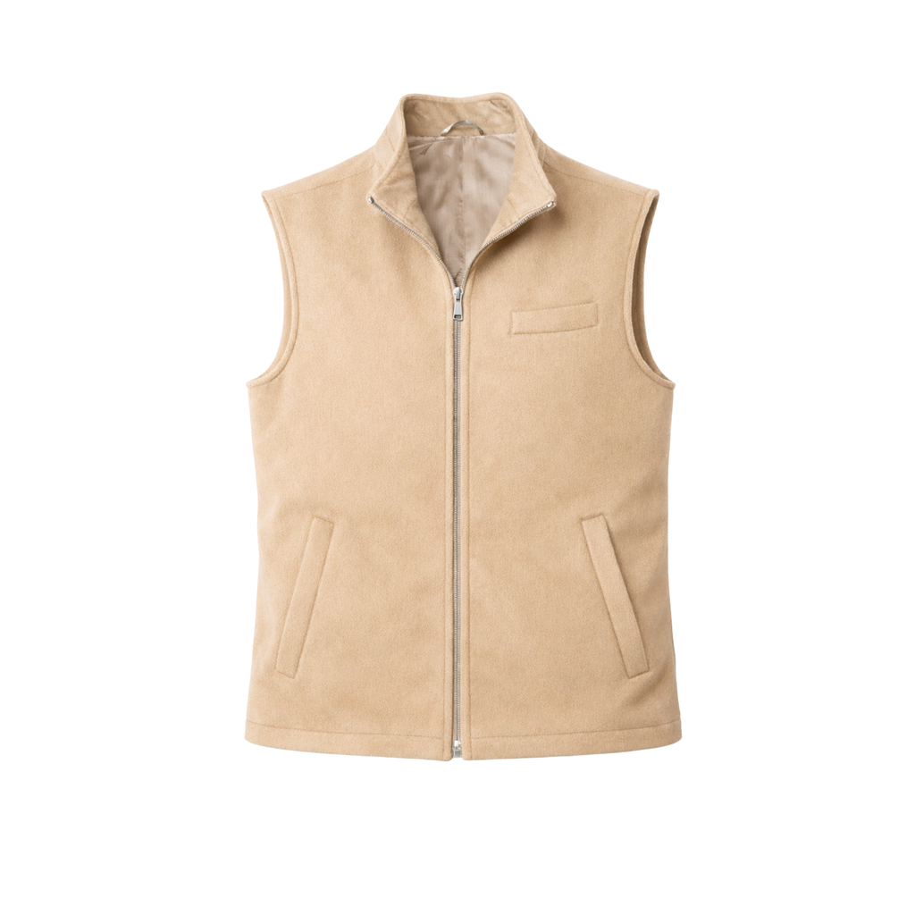 BEIGE CAMEL VEST