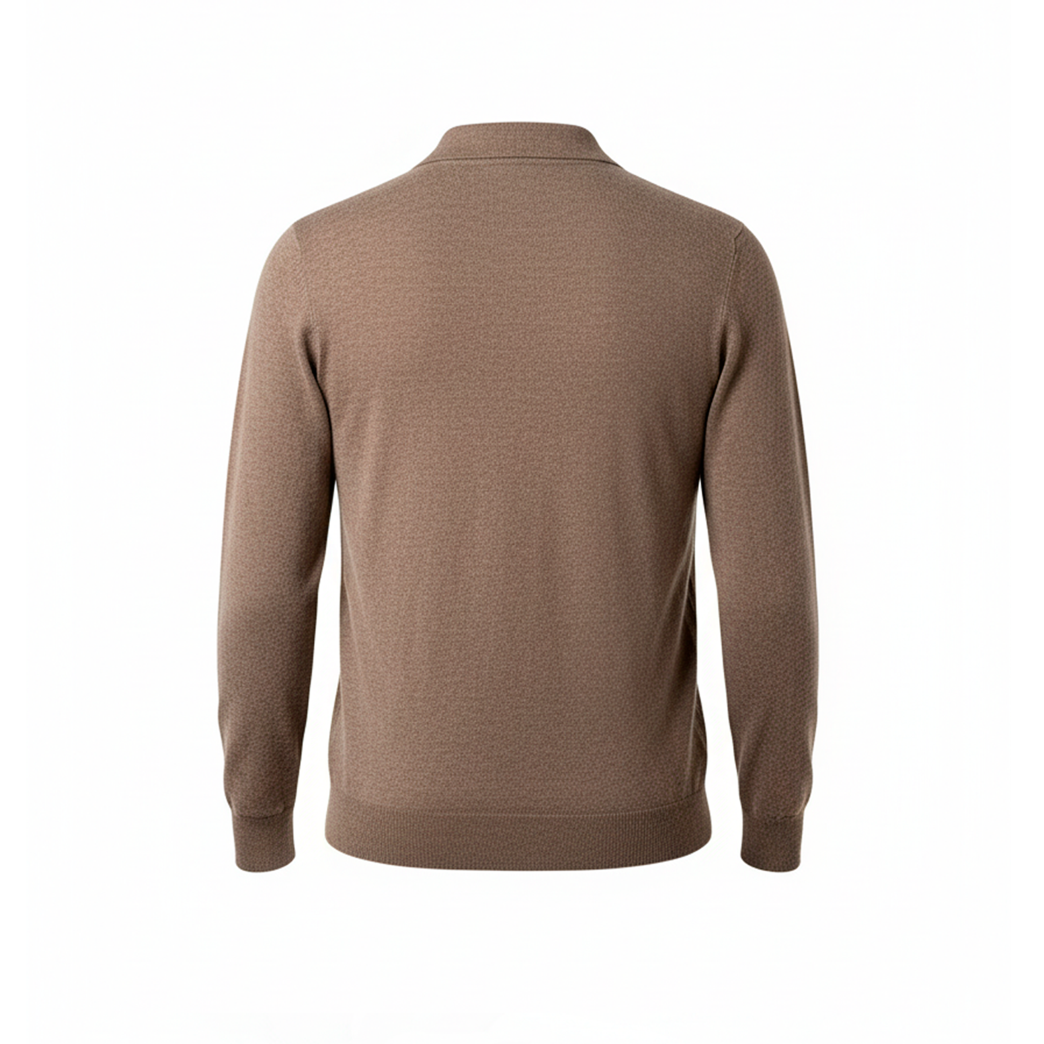 POLO TAUPE SENZA BOTTONI