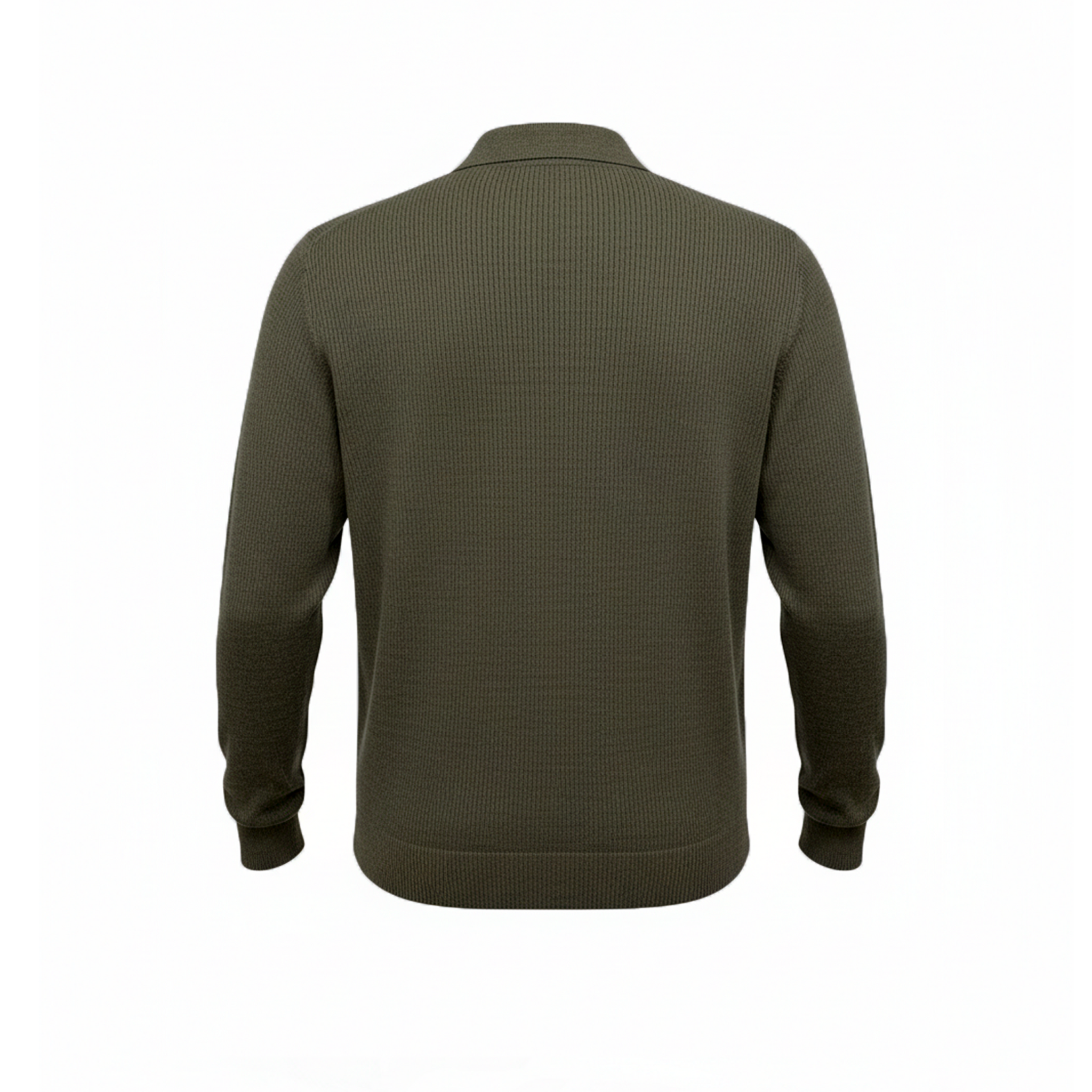 POLO VERDE SENZA BOTTONI