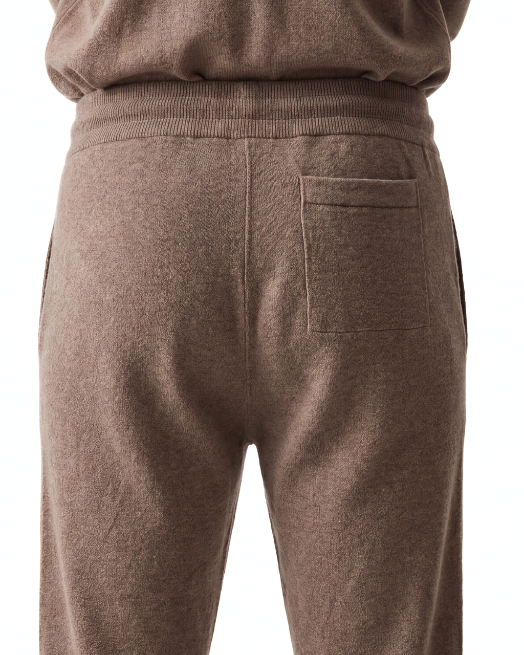 JOGGER IN MAGLIA TAUPE