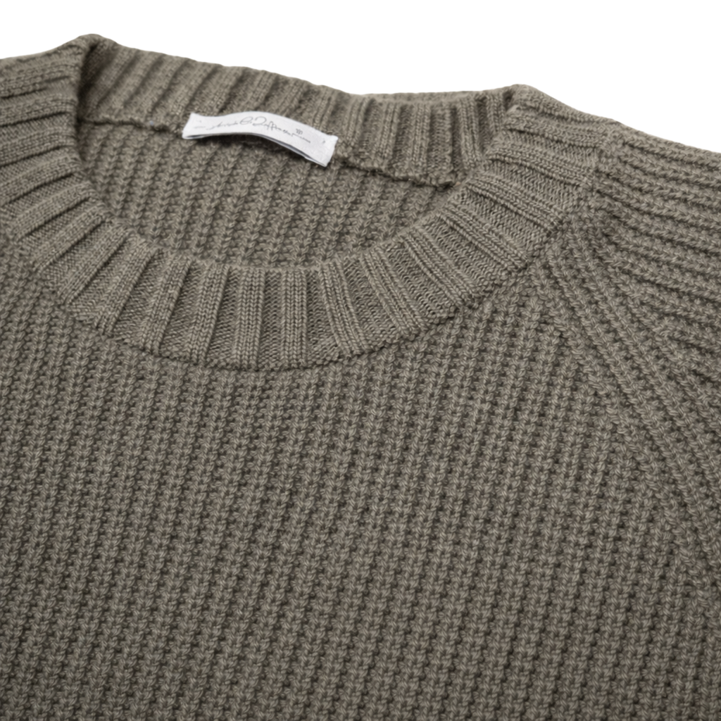 TAUPE CREW NECK SWEATER 