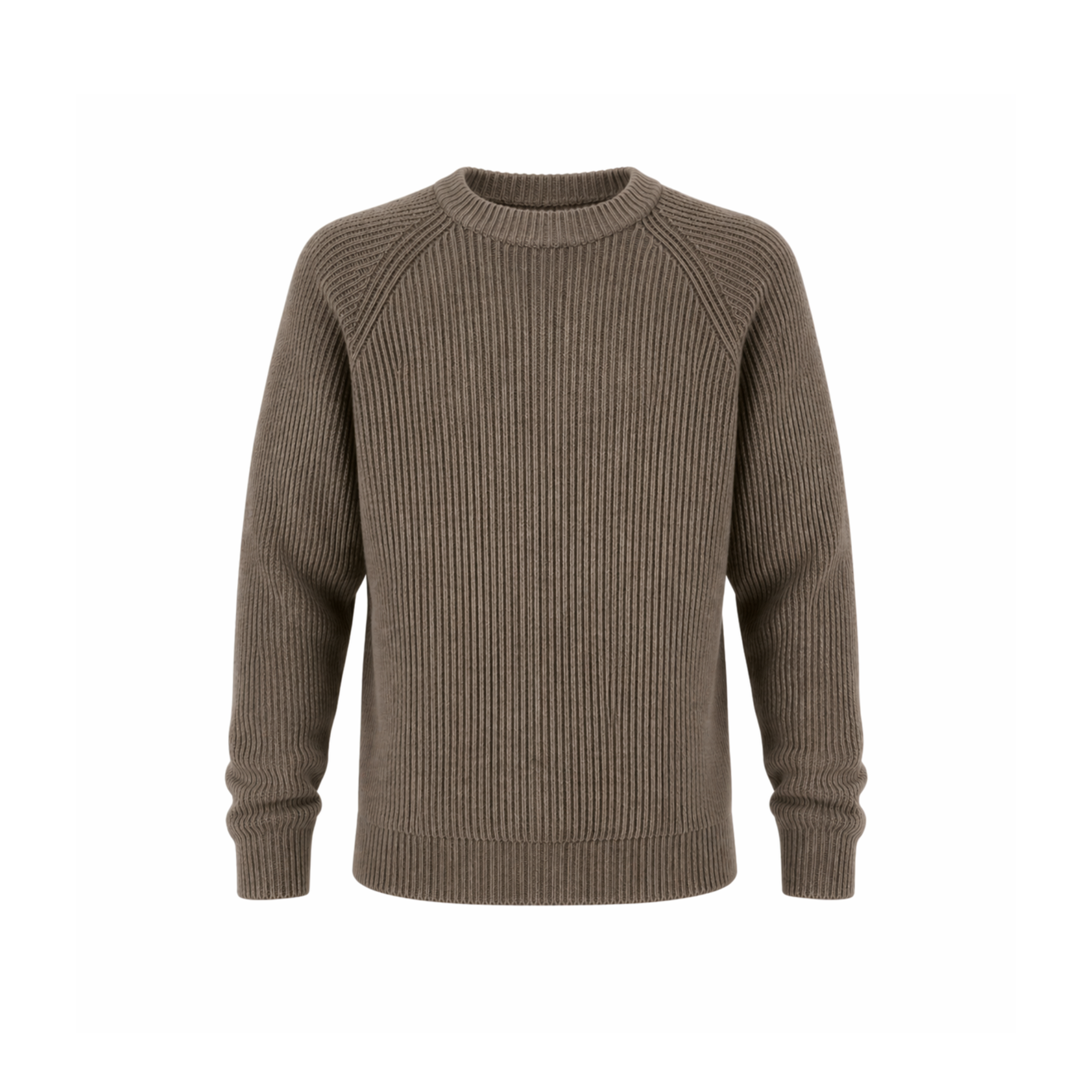 MAGLIONE GIROCOLLO TAUPE