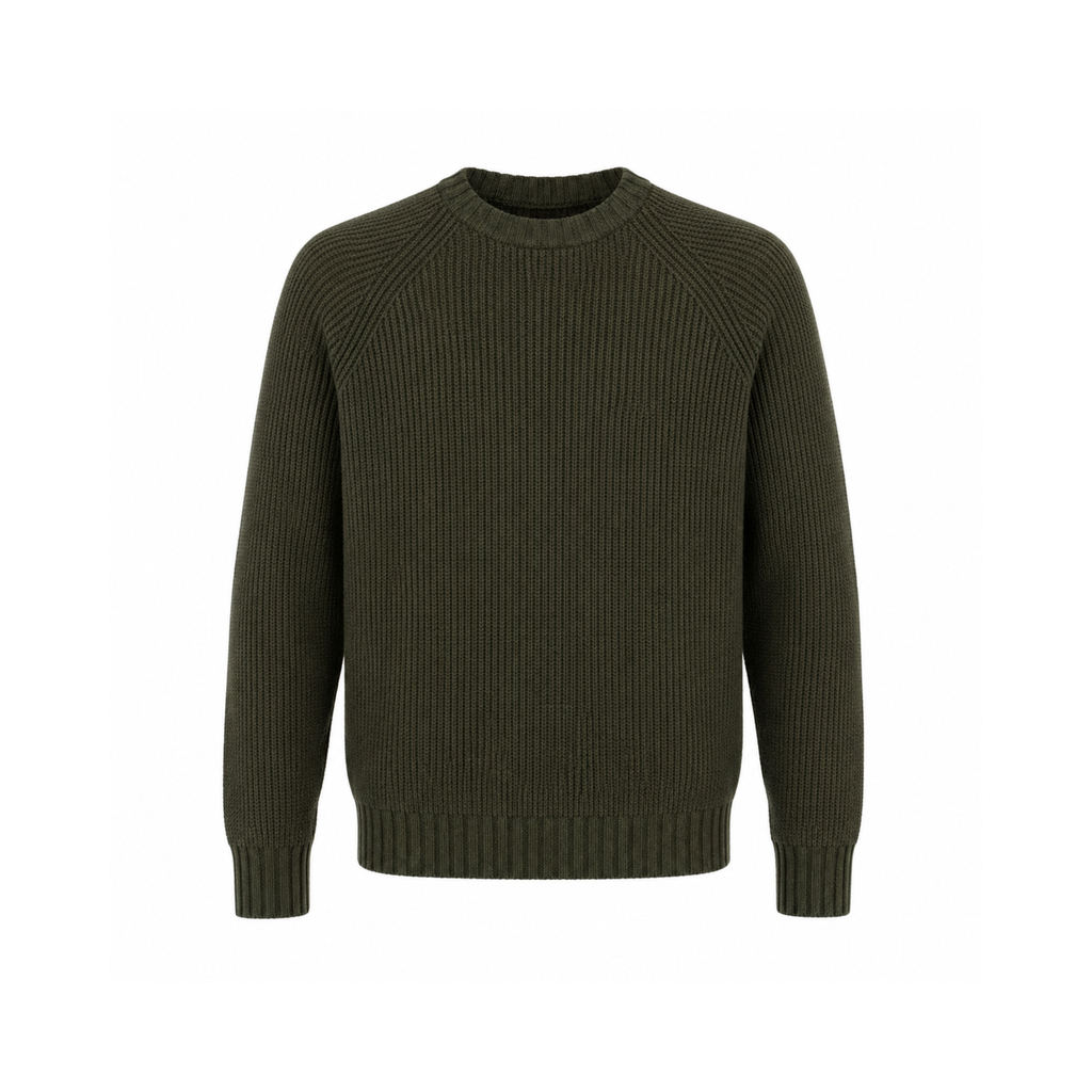 MAGLIONE GIROCOLLO VERDE