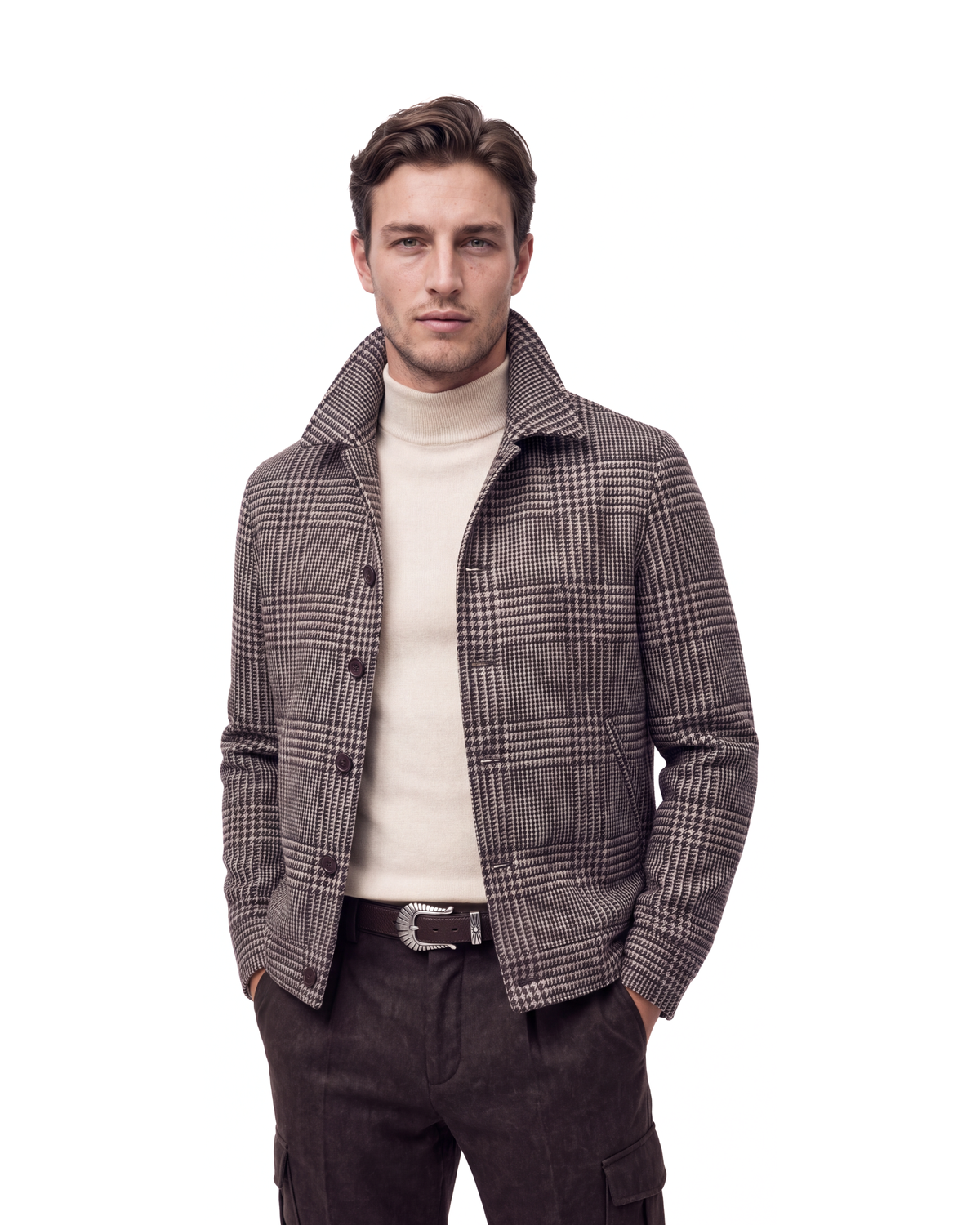 PRINCE OF WALES BOMBER JACKET (Brown)