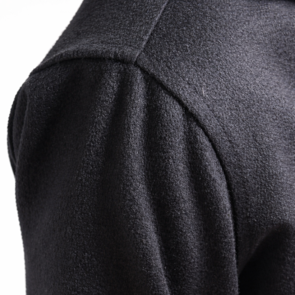 BLUE CASHMERE BOMBER JACKET