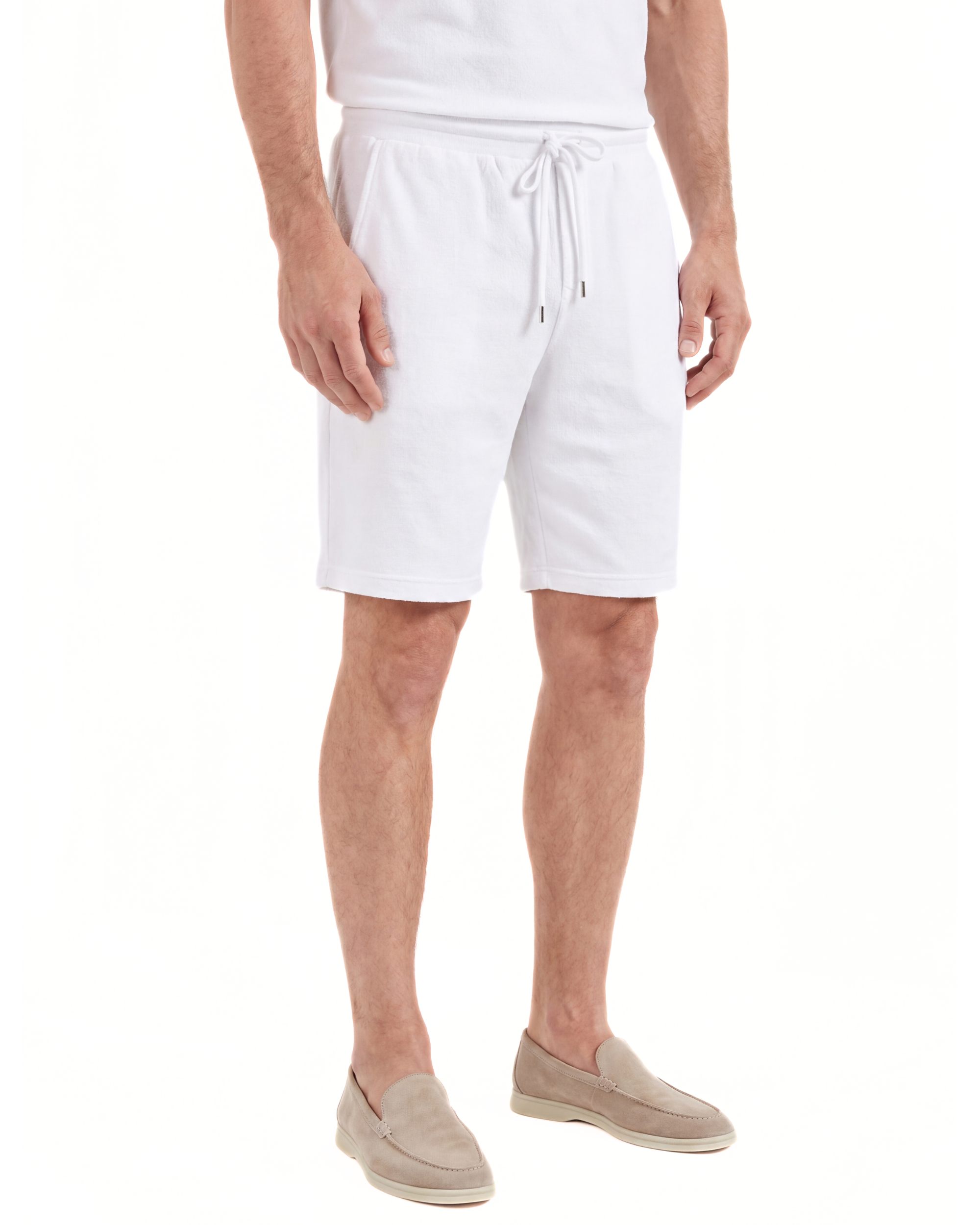 JOGGER SHORTS ESPUNA (BIANCO)