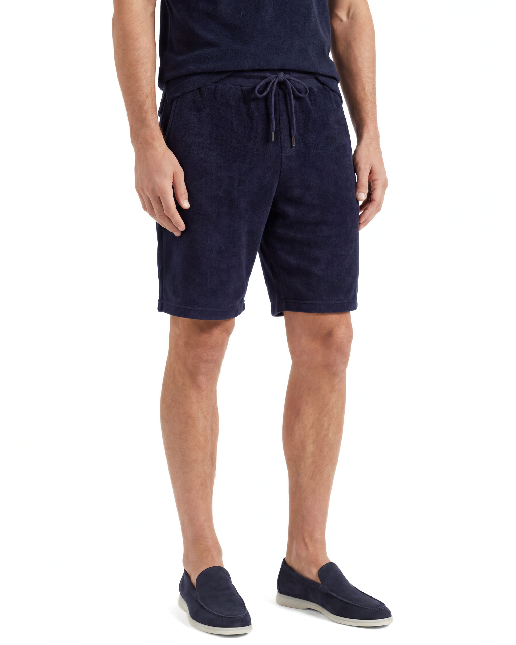 JOGGER SHORTS SPUGNA BLU