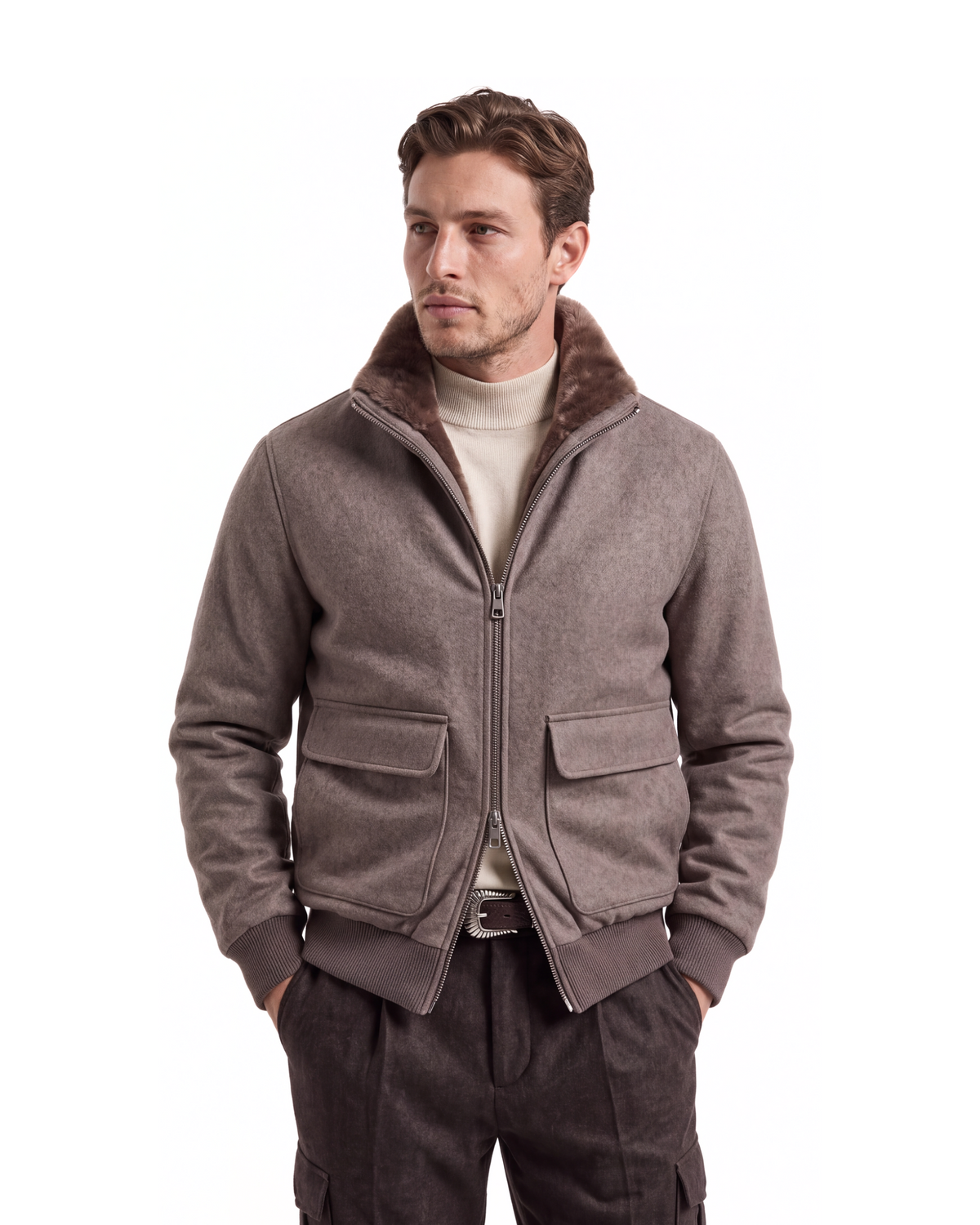 BOMBER AVIATOR (TAUPE)