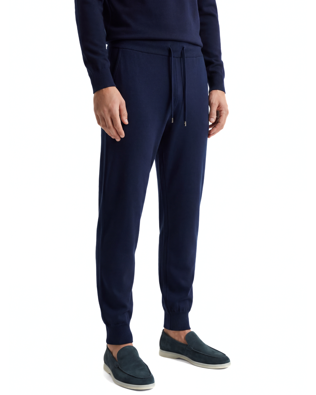 JOGGER IN MAGLIA BLU