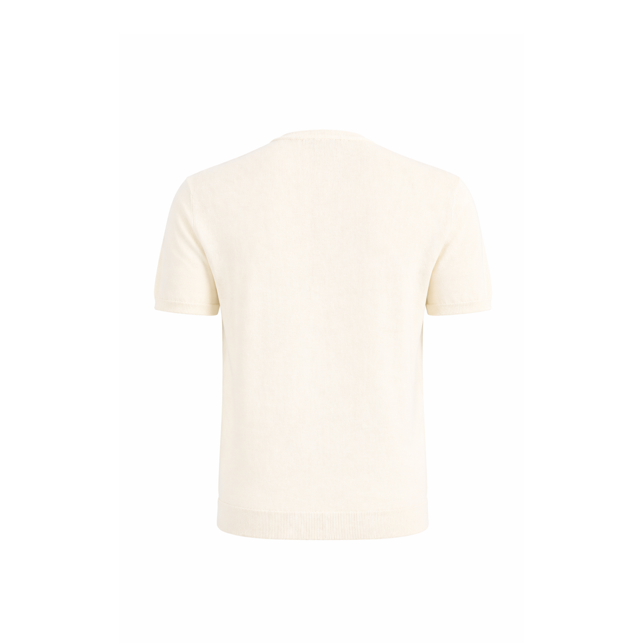 T-SHIRT IN MAGLIA PANNA