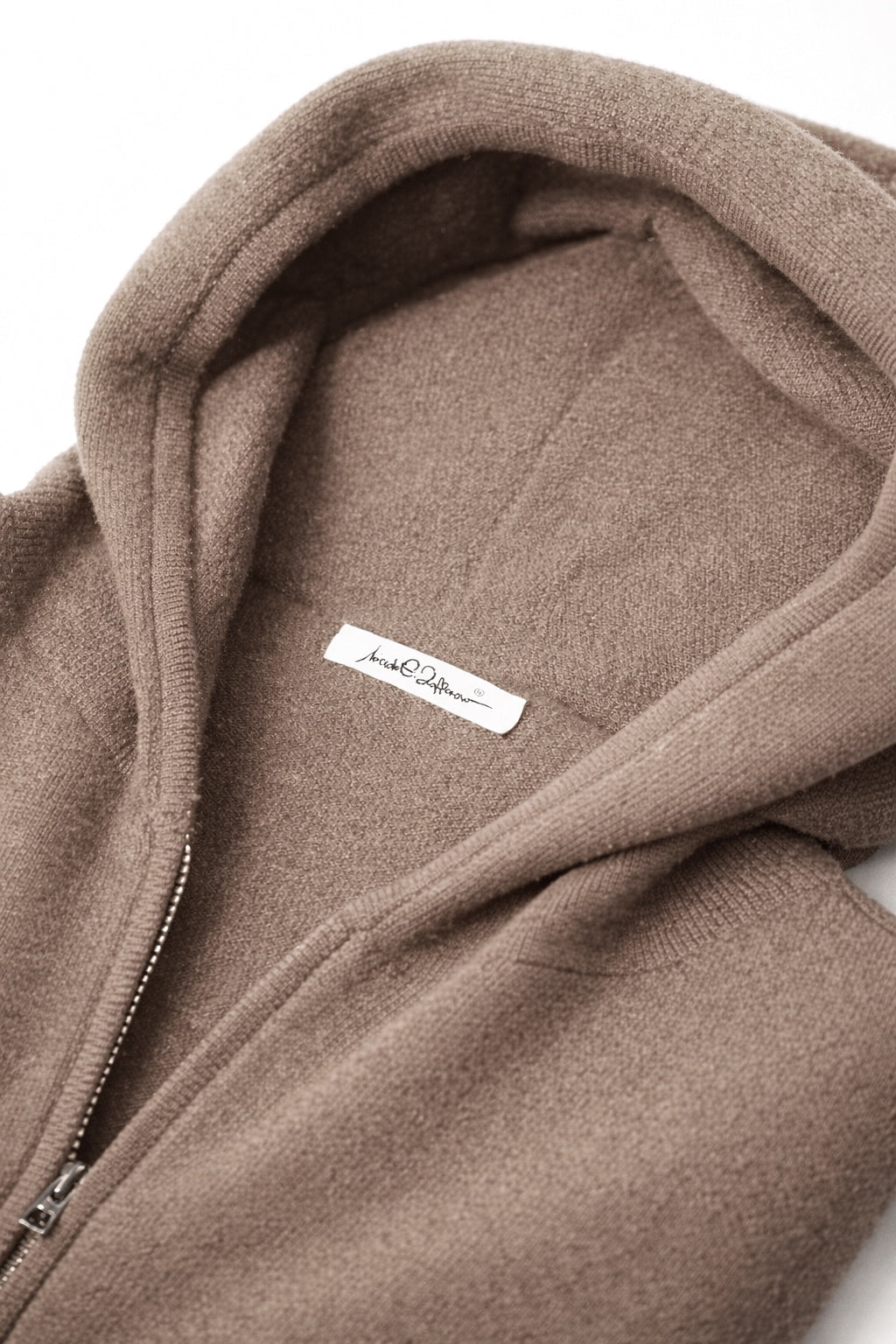 TAUPE HOODED SWEATSHIRT