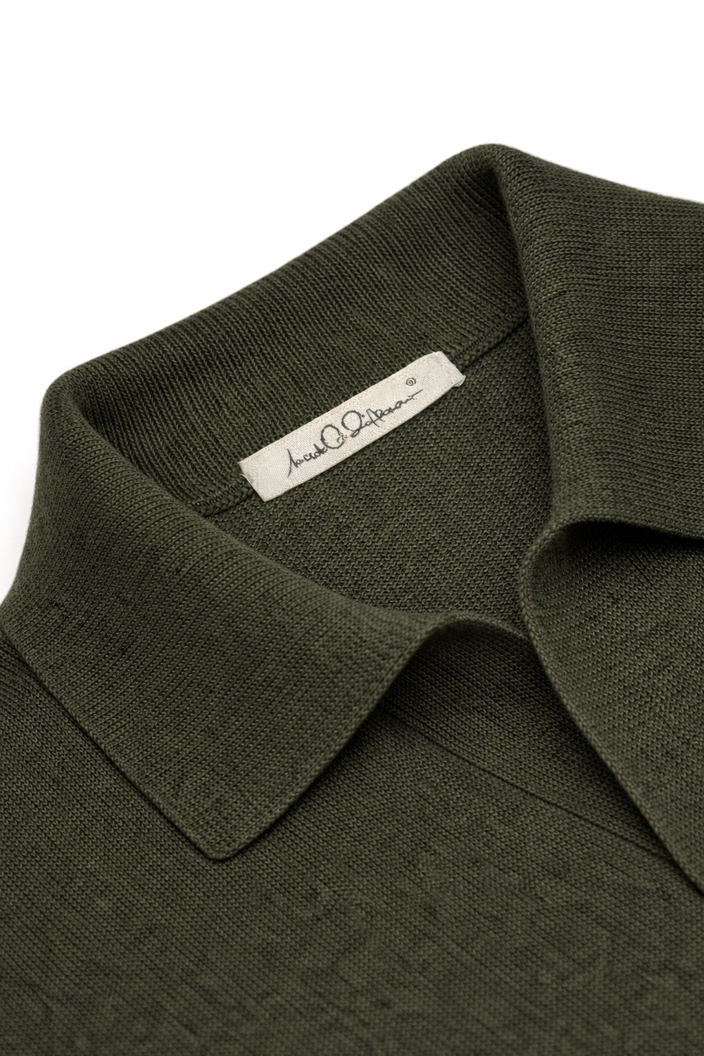 POLO VERDE SENZA BOTTONI