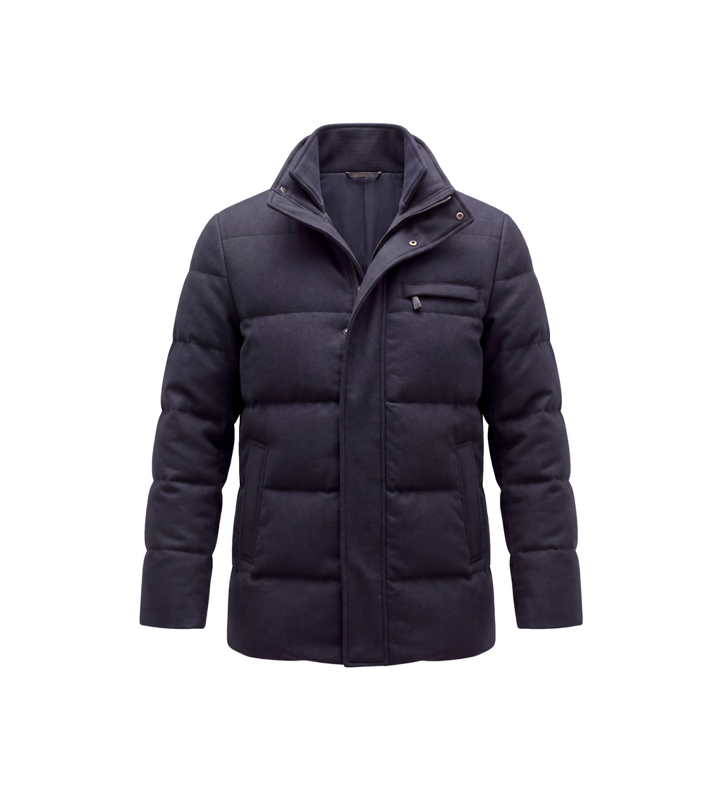 QUILTED JACKET (Navy)