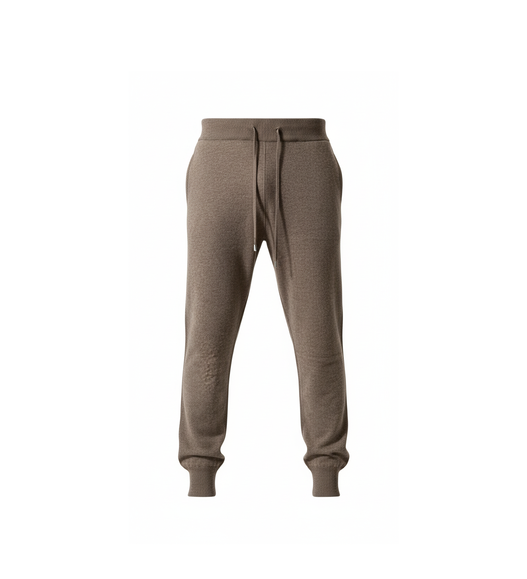 PANTALONI DA JOGGING IN MAGLIA TAUPE