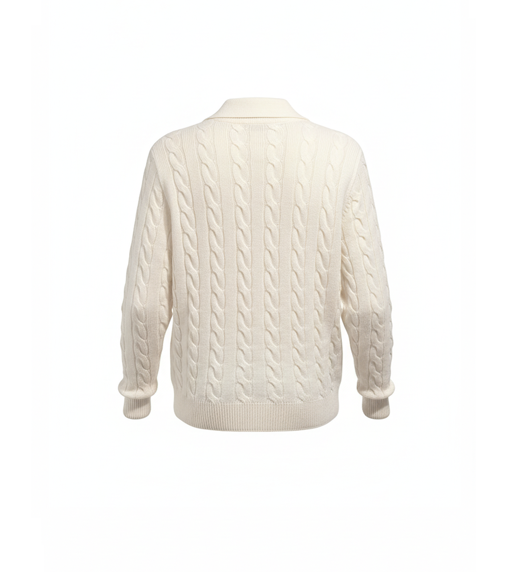 POLO A MANICHE LUNGHE A TRECCE