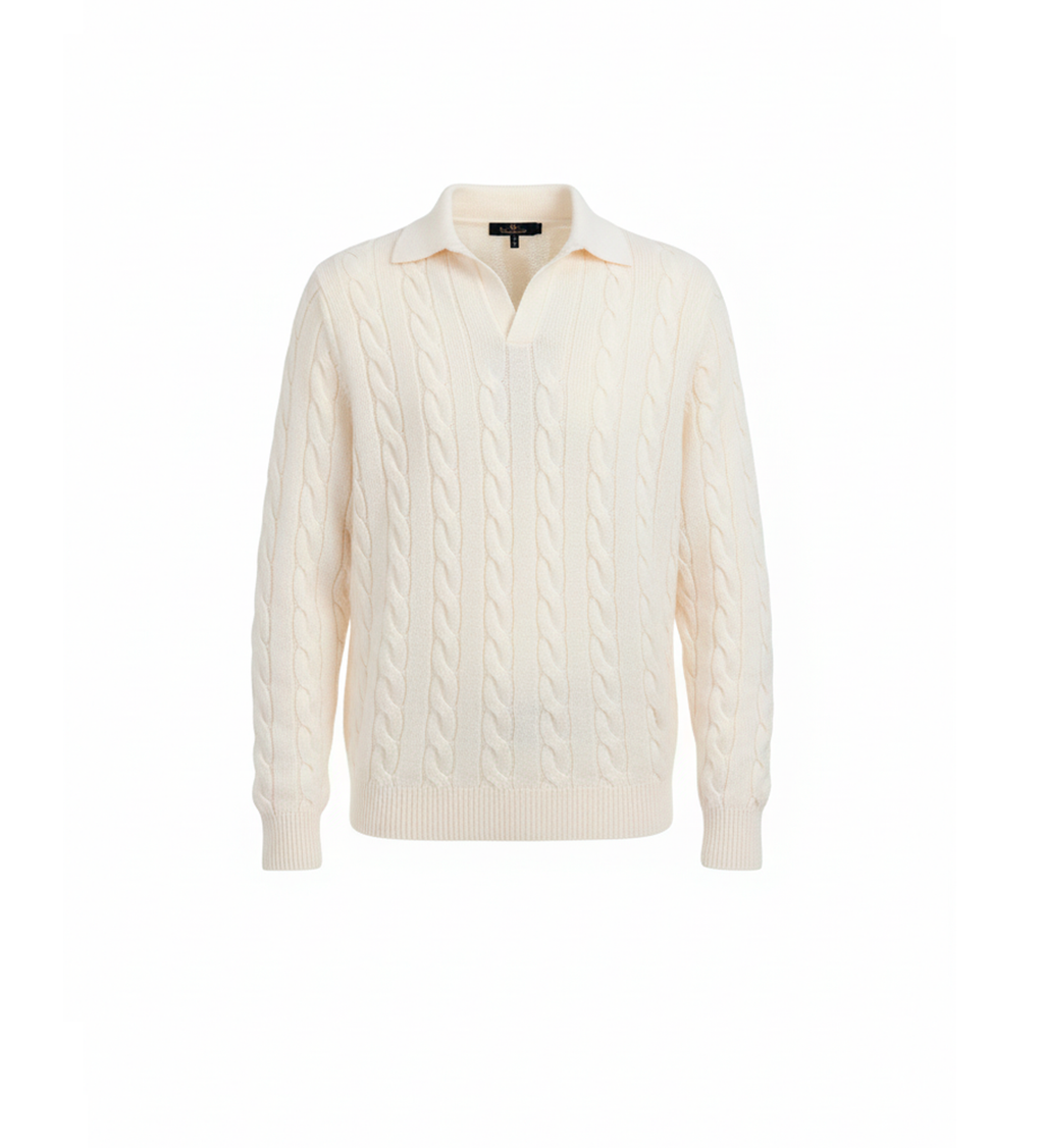 POLO MANGA LARGA TRENZADO