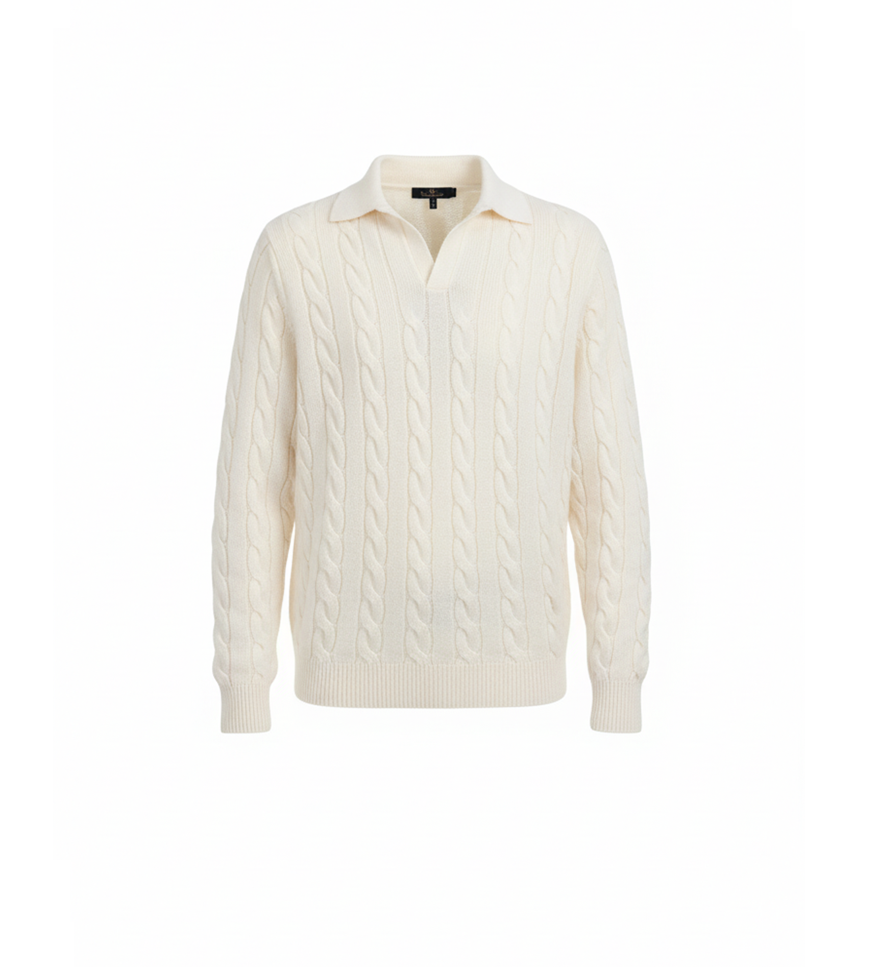 POLO A MANICHE LUNGHE A TRECCE